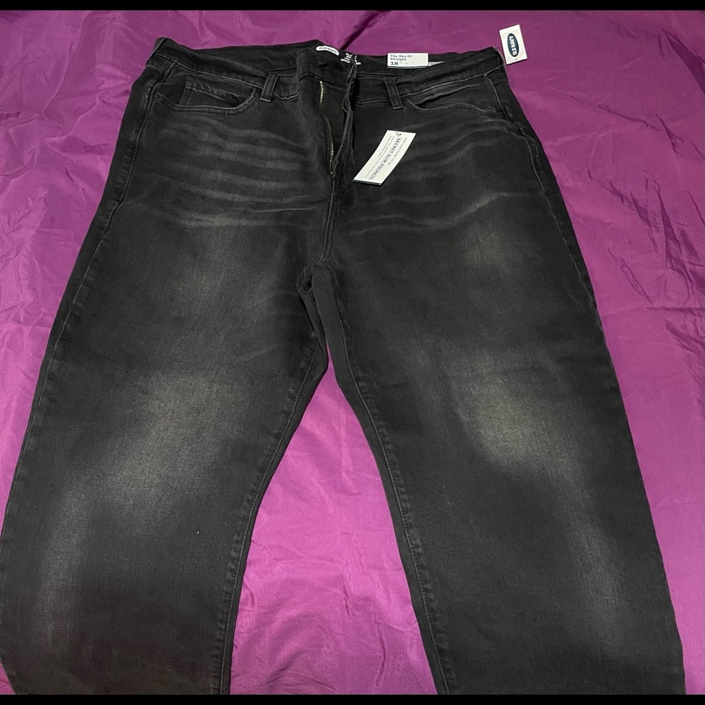 Black Denim plus size Old Navy jeans